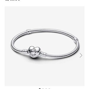 Pandora charm bracelet heart clasp